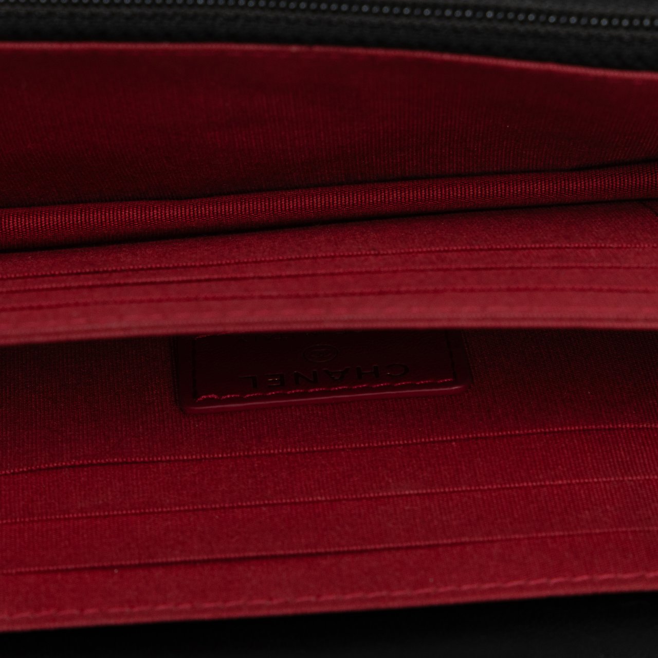 Chanel Lambskin Romance Wallet On Chain Zwart