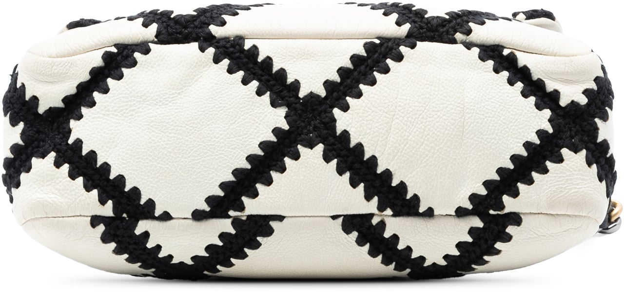Chanel Medium Crochet Calfskin 19 Flap Wit