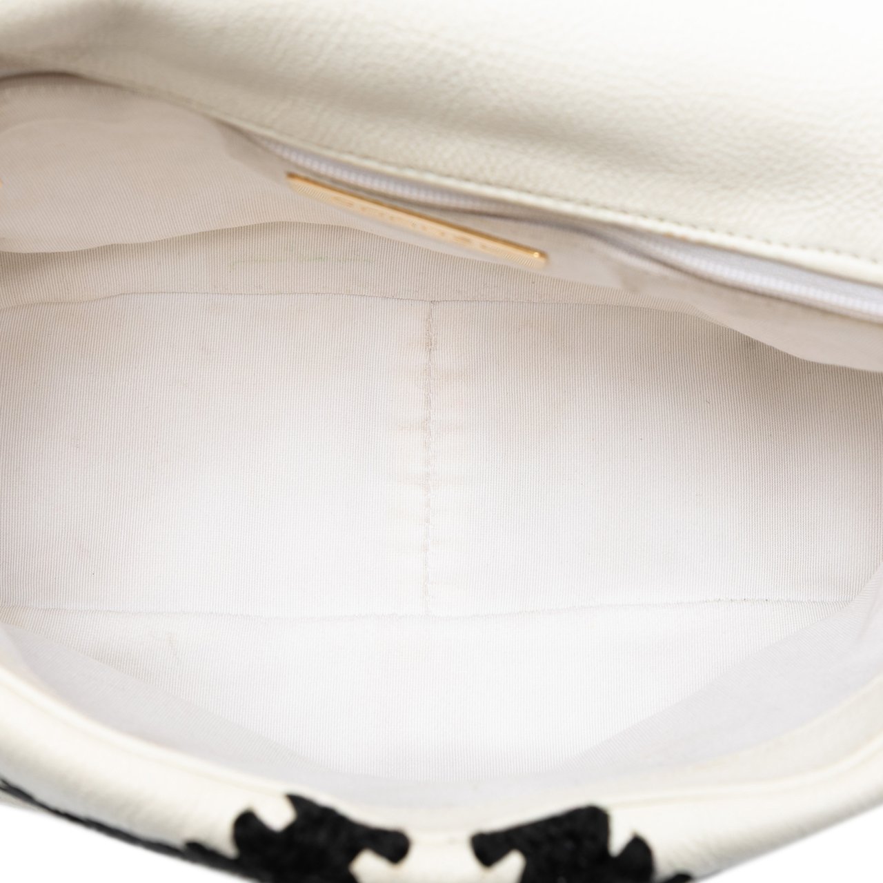 Chanel Medium Crochet Calfskin 19 Flap Wit