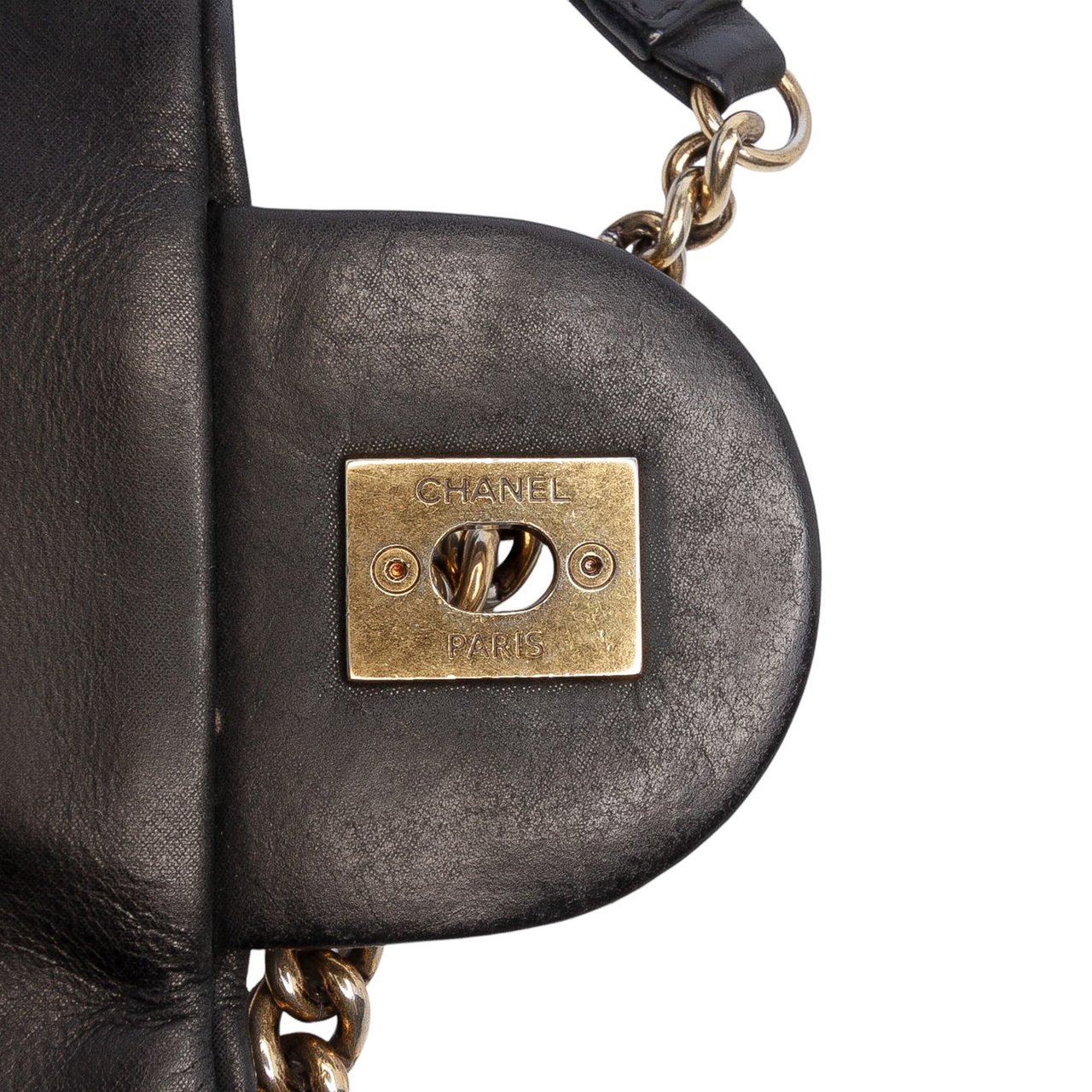 Chanel Large Quilted Iridescent Calfskin Shiva Flap Zwart