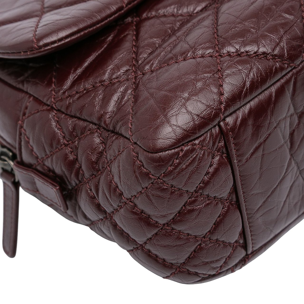 Chanel Jumbo Quilted Aged Calfskin New Portobello Flap Rood