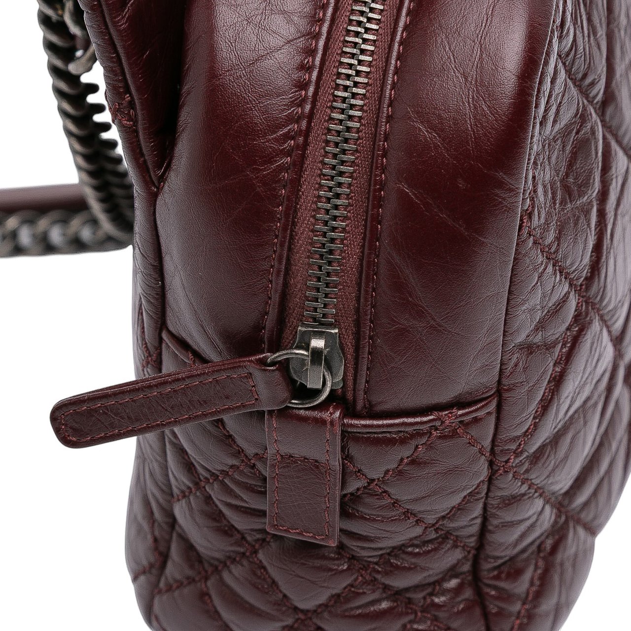 Chanel Jumbo Quilted Aged Calfskin New Portobello Flap Rood