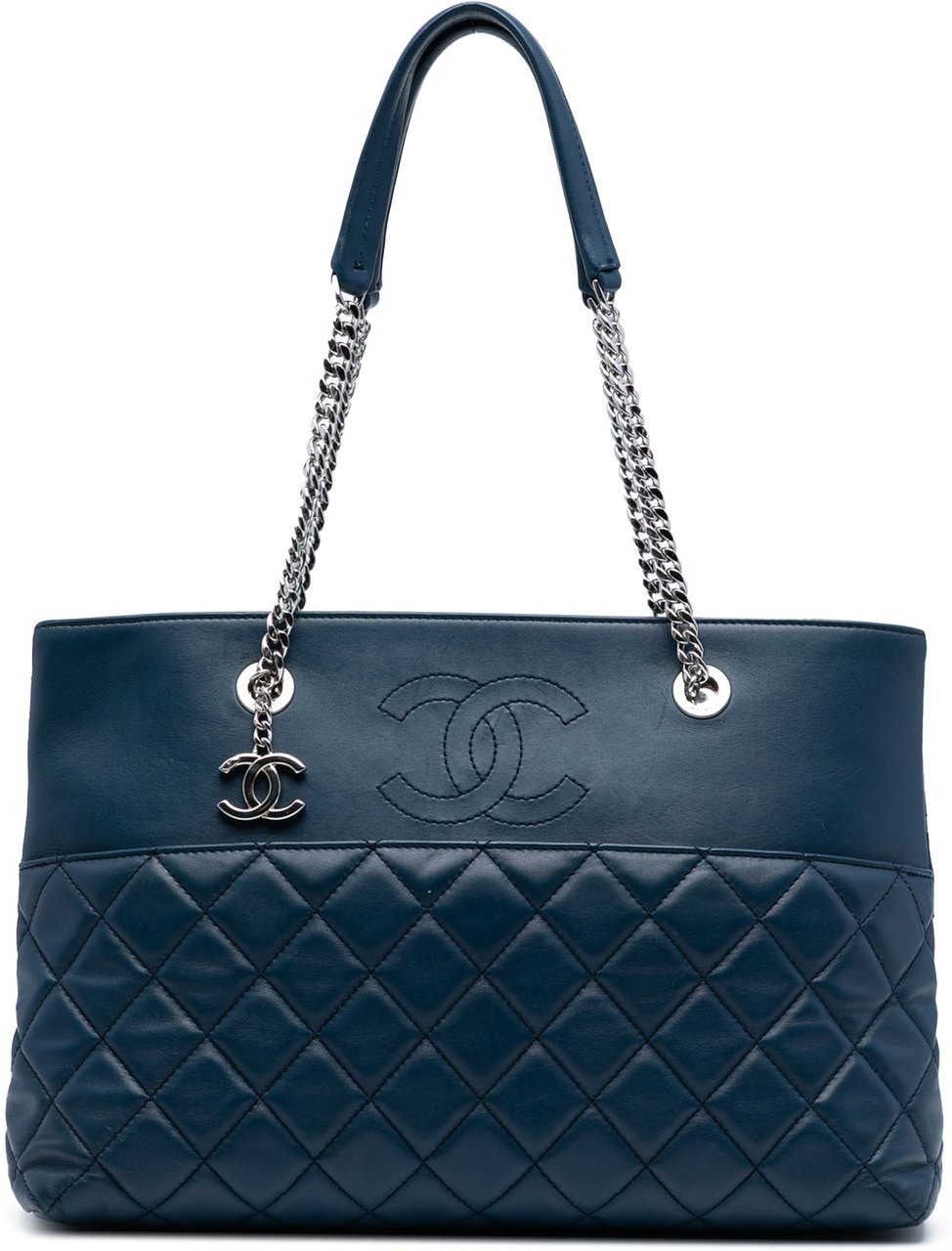 Chanel CC Quilted Lambskin Urban Delight Tote Blauw