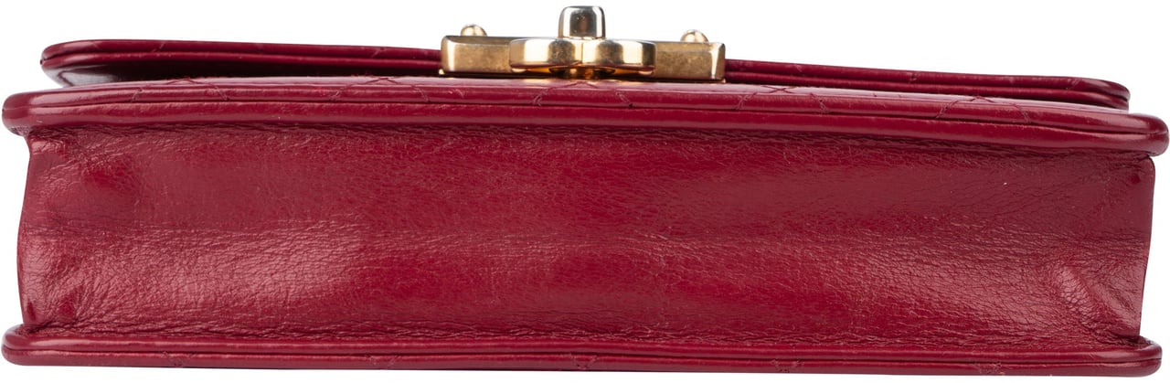 Chanel Chanel Quilted Goatskin Wallet On Chain Crossbody Bag Rood