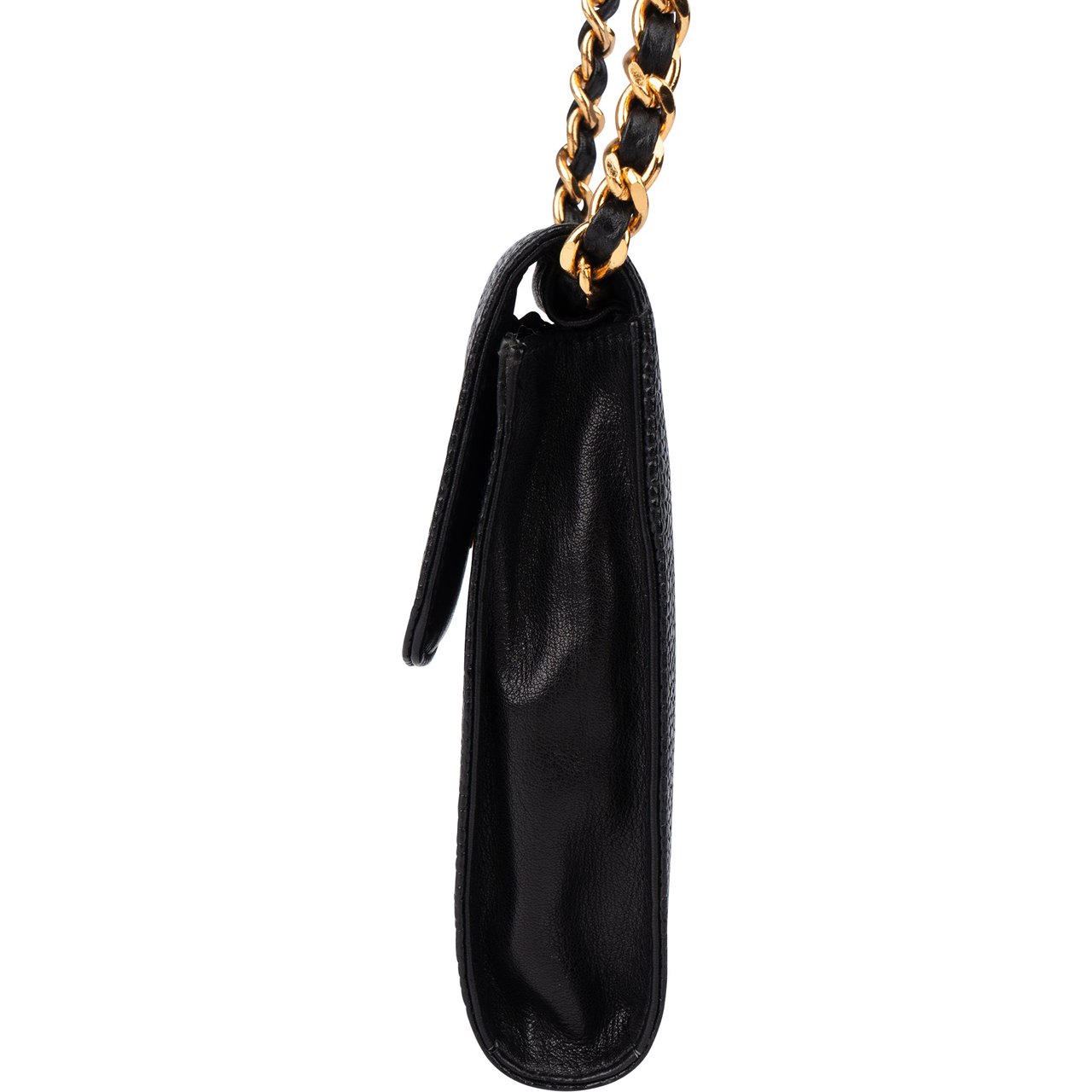 Chanel Chanel Caviar Leather CC Mini Crossbody Bag Zwart