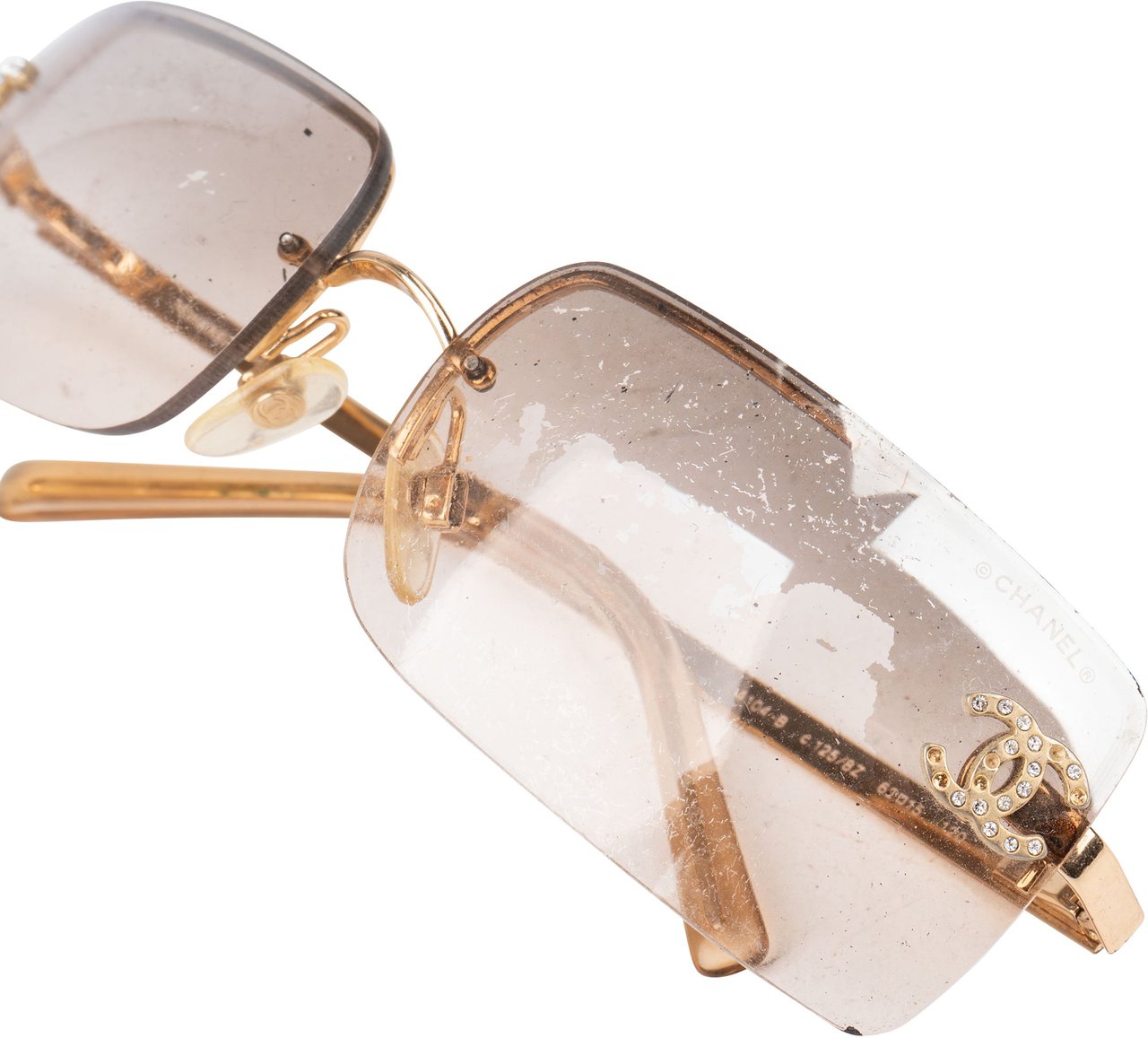 Chanel Chanel Crystal CC Sunglasses Oranje