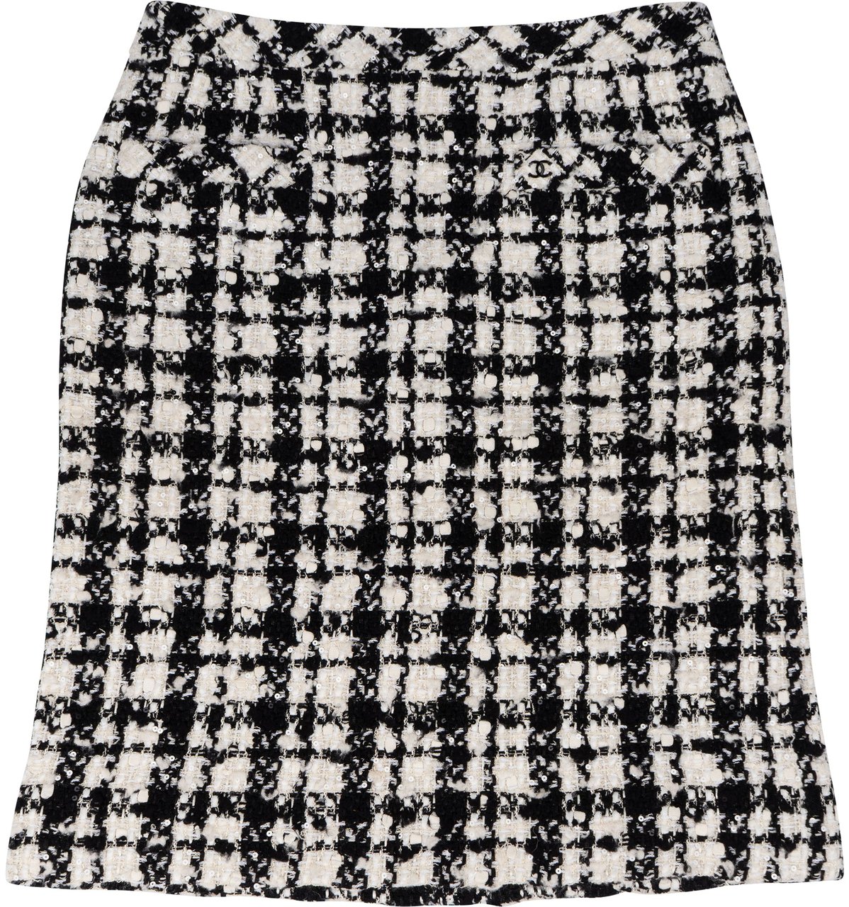 Chanel Chanel Multicolor Tweed Skirt (D 34 / FR 36) Zwart