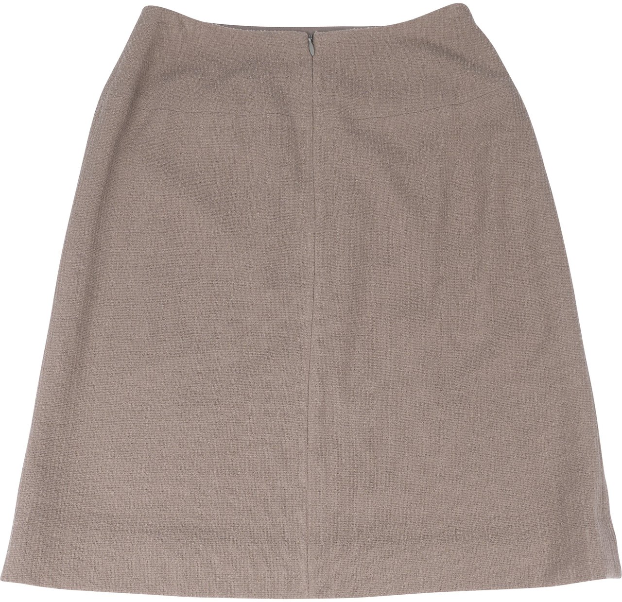 Chanel Chanel Gris Wool Set01 Skirt (D 34 / FR 36) Donkergrijs