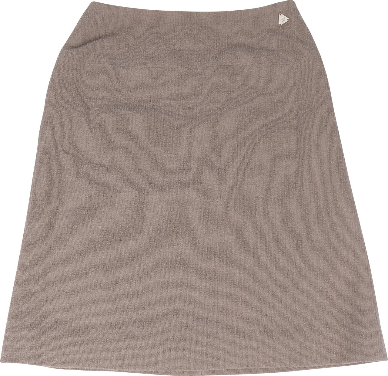 Chanel Chanel Gris Wool Set01 Skirt (D 34 / FR 36) Donkergrijs