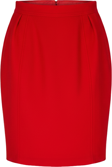 Chanel Chanel Rouge Wool Skirt (DE32 / FR34) Rood