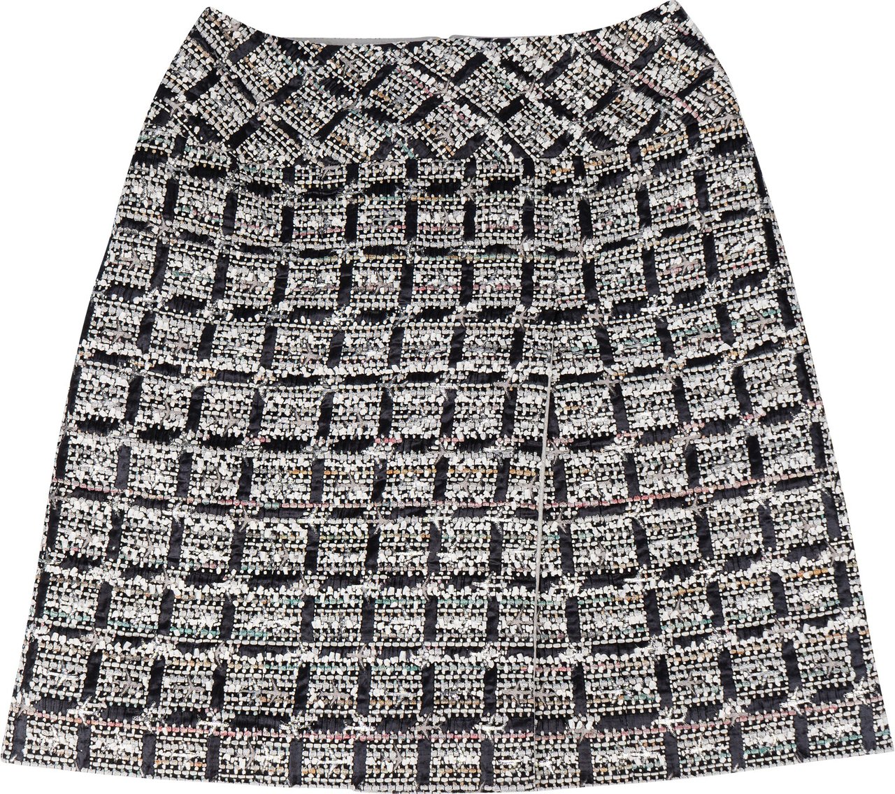 Chanel Chanel Rare Glitter Nylon Tweed Sample Skirt (D 36 / FR 38) Divers
