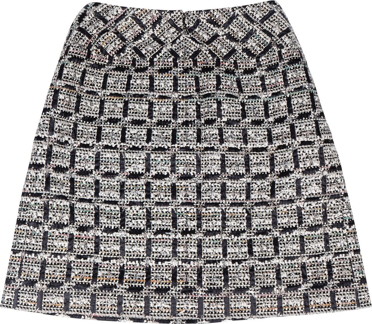 Chanel Chanel Rare Glitter Nylon Tweed Sample Skirt (D 36 / FR 38) Divers