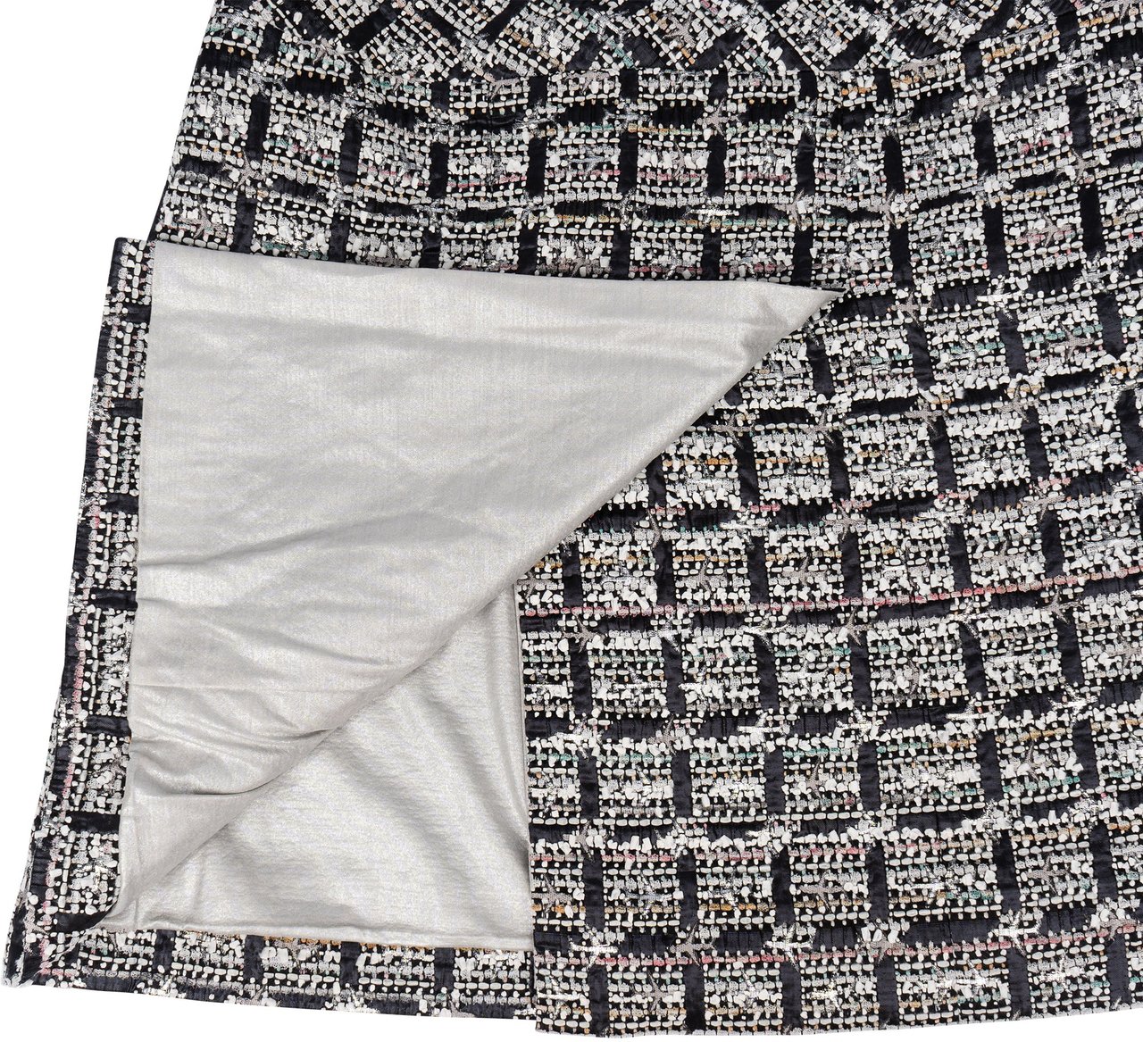 Chanel Chanel Rare Glitter Nylon Tweed Sample Skirt (D 36 / FR 38) Divers