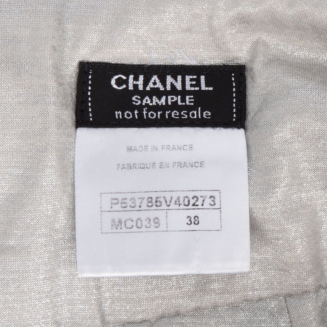 Chanel Chanel Rare Glitter Nylon Tweed Sample Skirt (D 36 / FR 38) Divers