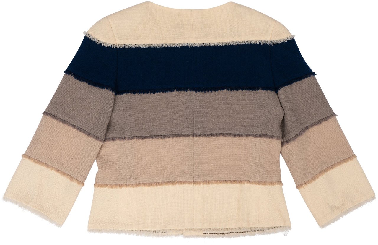 Chanel Wool Tweed Set01 Jacket (DE34 / FR36) Beige