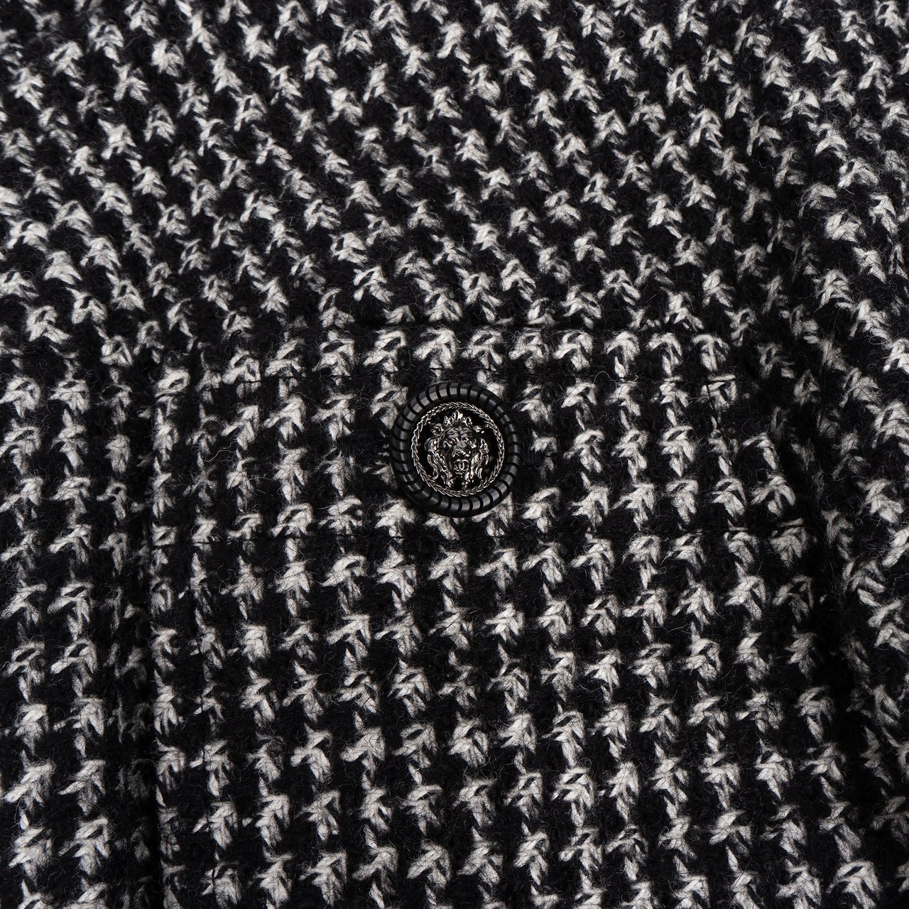 Chanel Chanel Bicolor Wool Tweed Dress (DE32 / FR34) Zwart