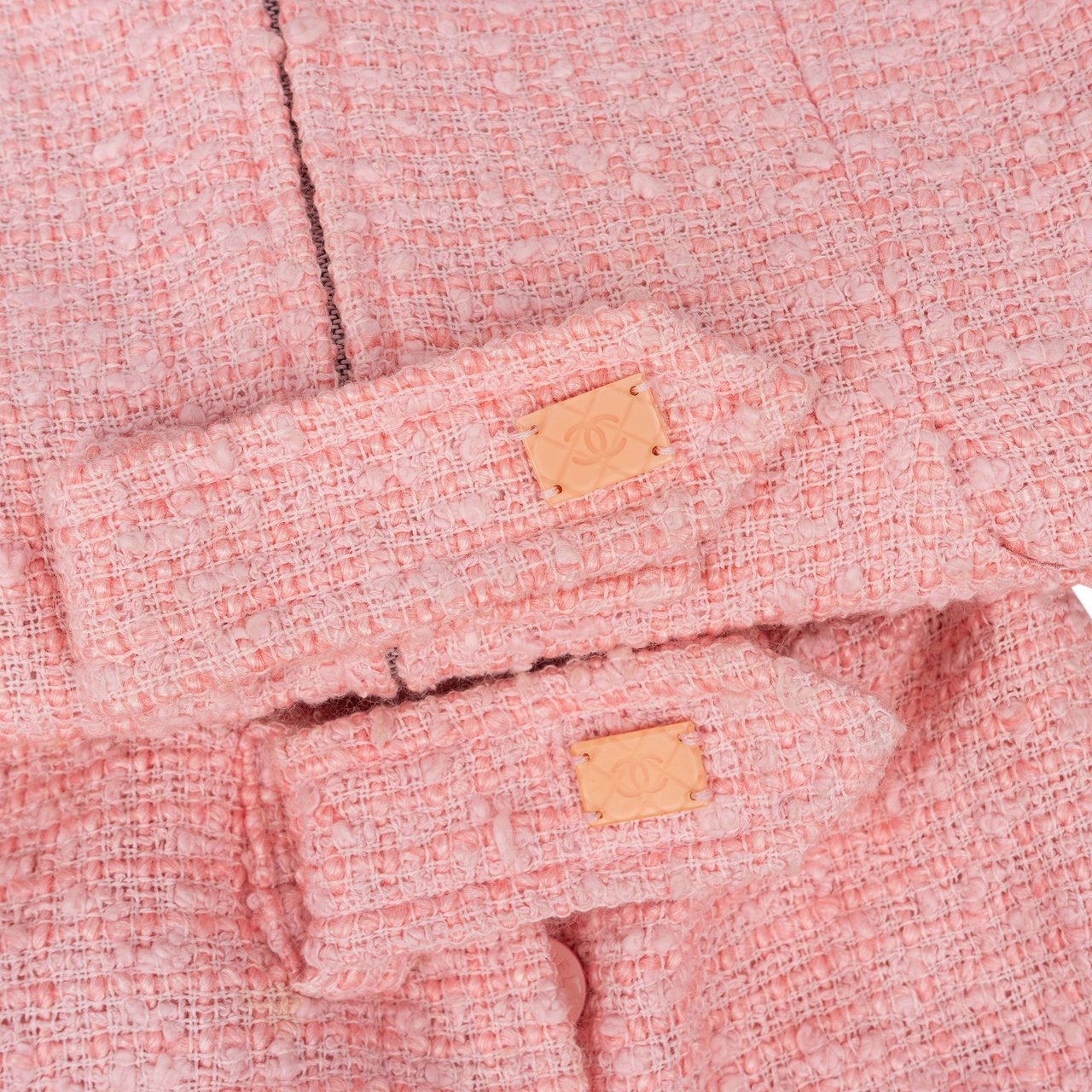 Chanel Chanel Rose Tweed Coco Set (D 34 / FR 36) Rood