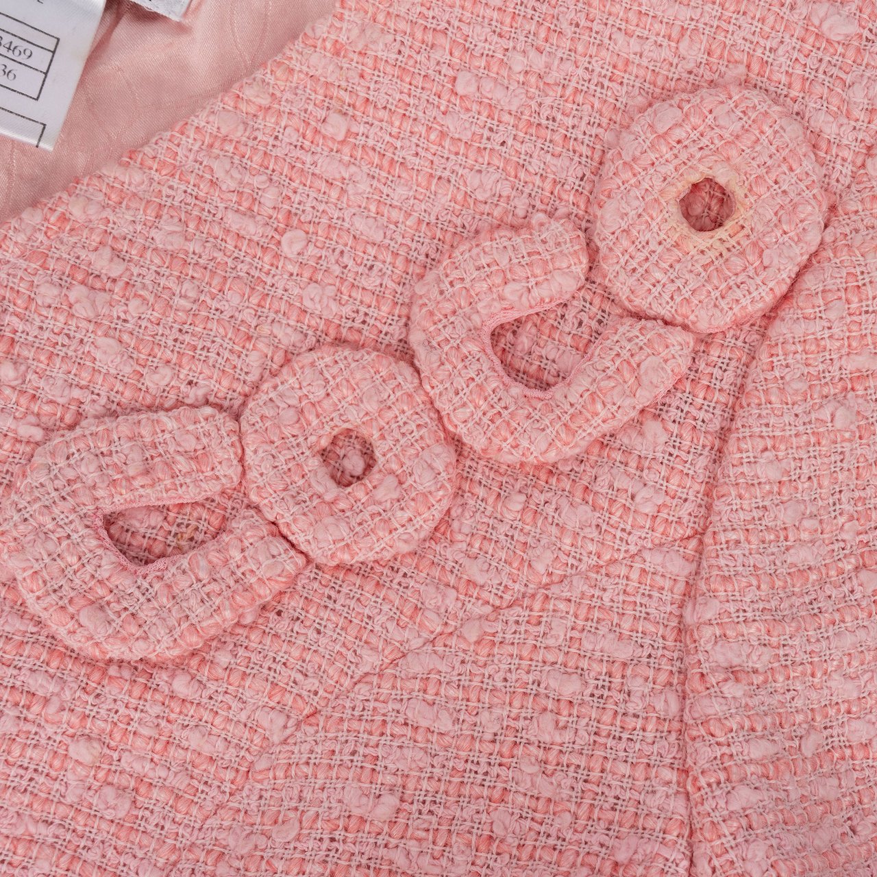 Chanel Rose Tweed Coco Set (D 34 / FR 36) Rood