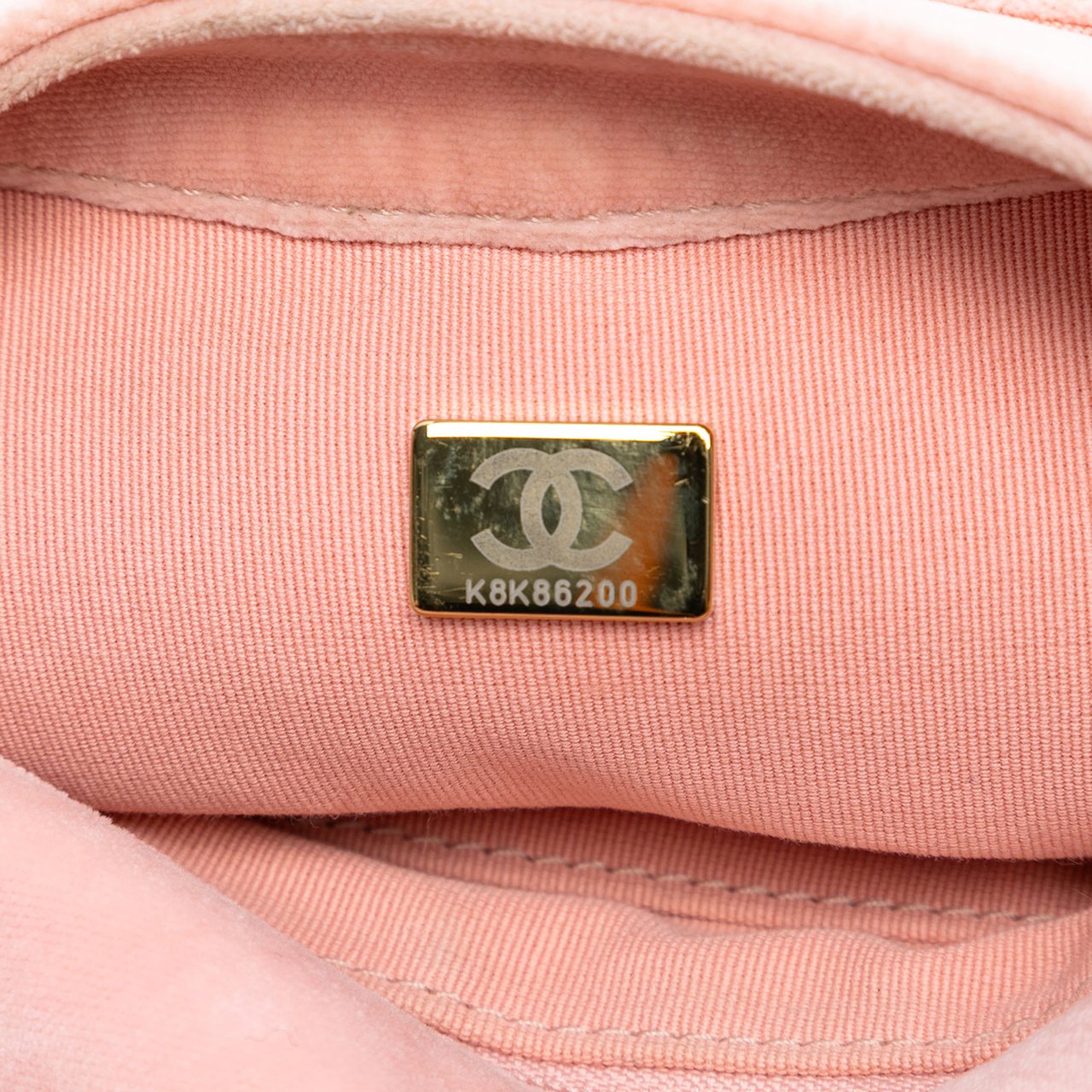 Chanel Mini Quilted Velvet Double Frame Flap Roze