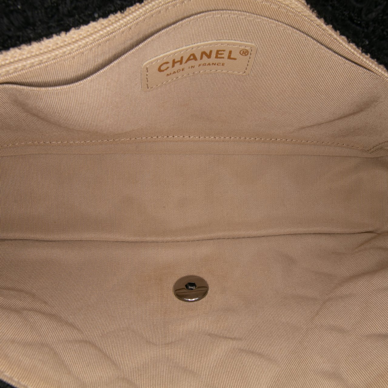 Chanel Medium Classic Tweed Single Flap Zwart