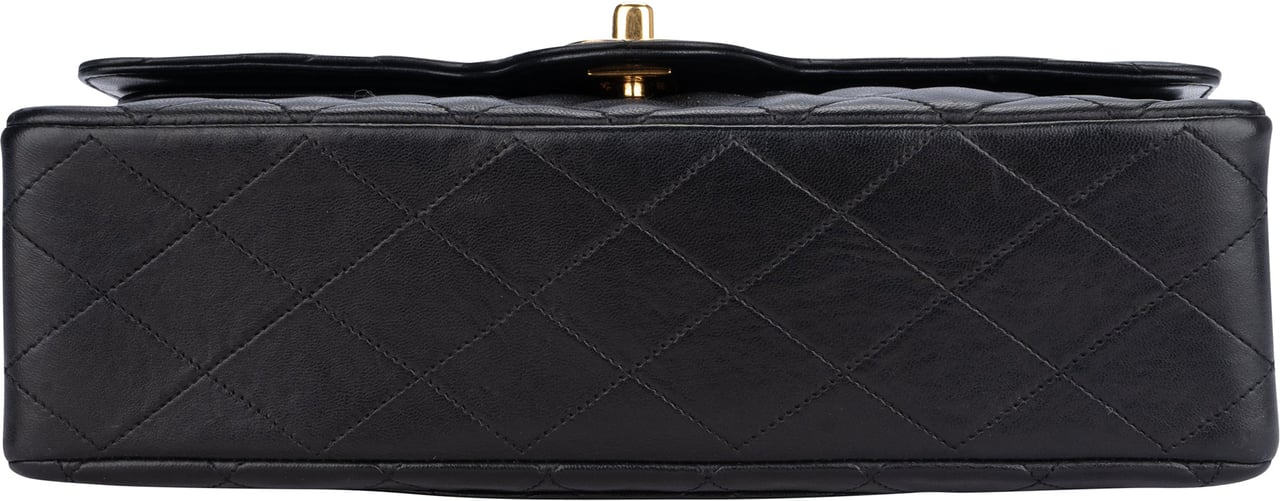 Chanel Chanel Quilted Lambskin 24K Gold Double Flap Crossbody Bag Divers