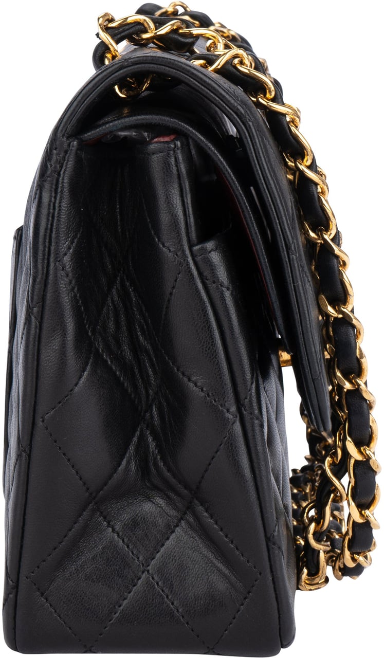 Chanel Chanel Quilted Lambskin 24K Gold Double Flap Crossbody Bag Divers
