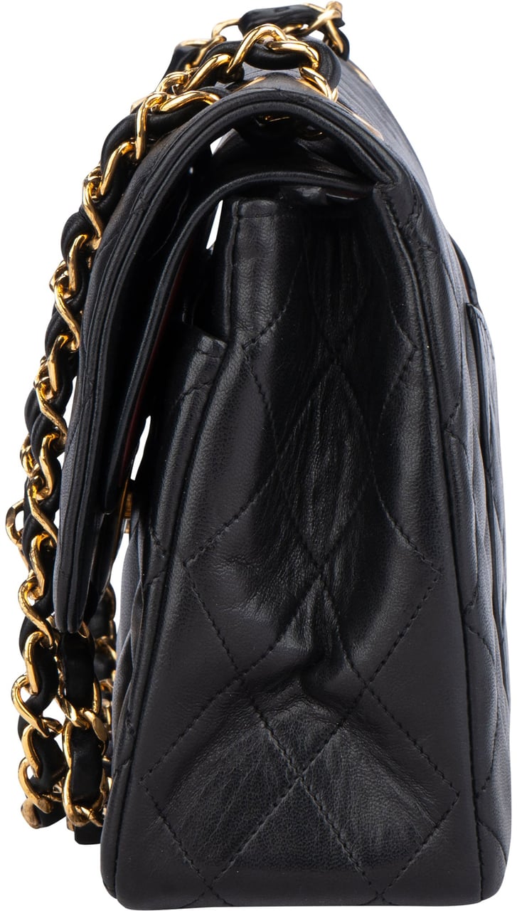 Chanel Chanel Quilted Lambskin 24K Gold Double Flap Crossbody Bag Divers