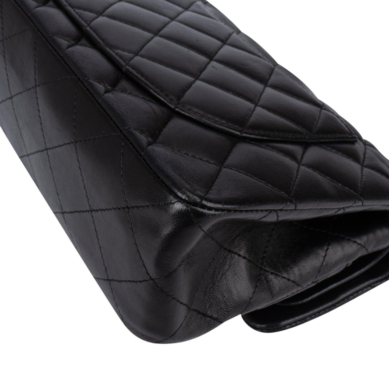 Chanel Chanel Quilted Lambskin Small Double Flap Crossbody Bag Zwart