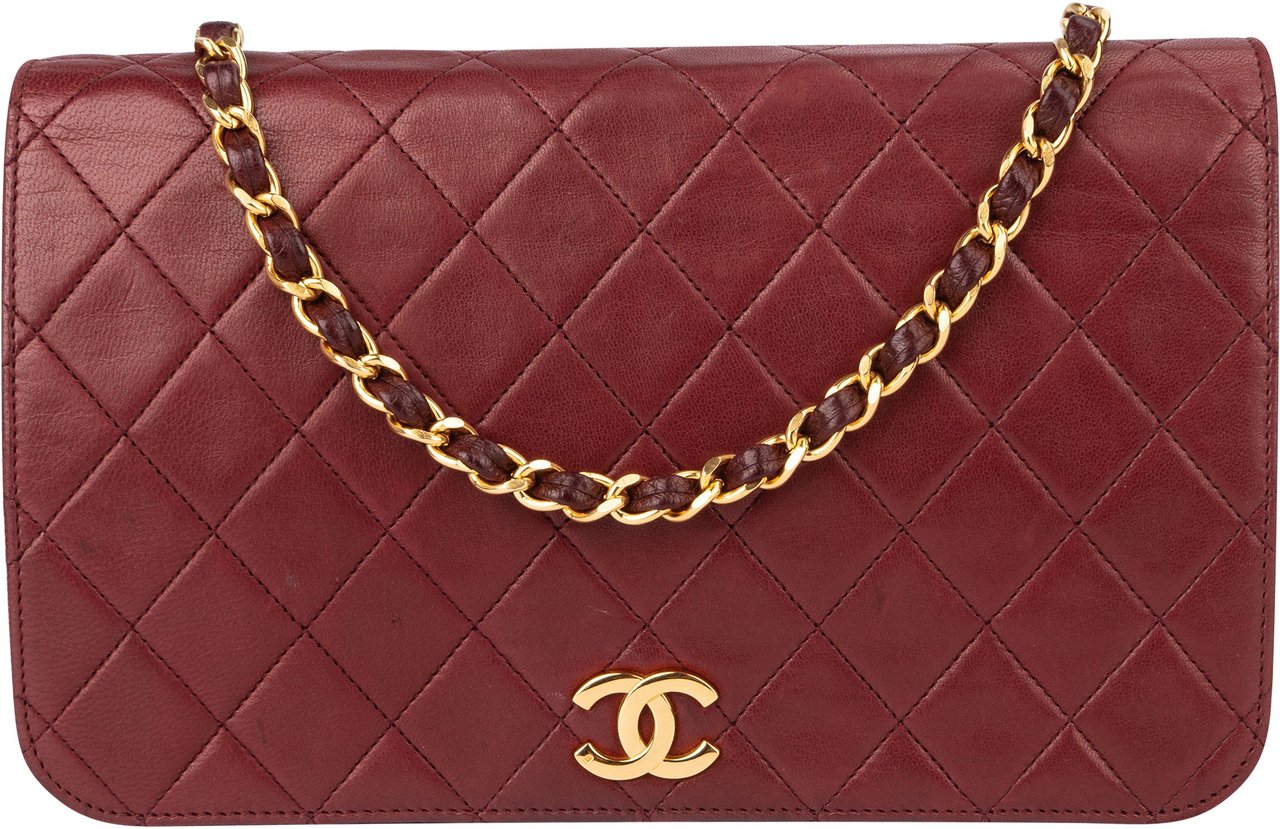 Chanel Chanel Quilted Lambskin 24K Gold Single Flap Shoulder Bag Divers