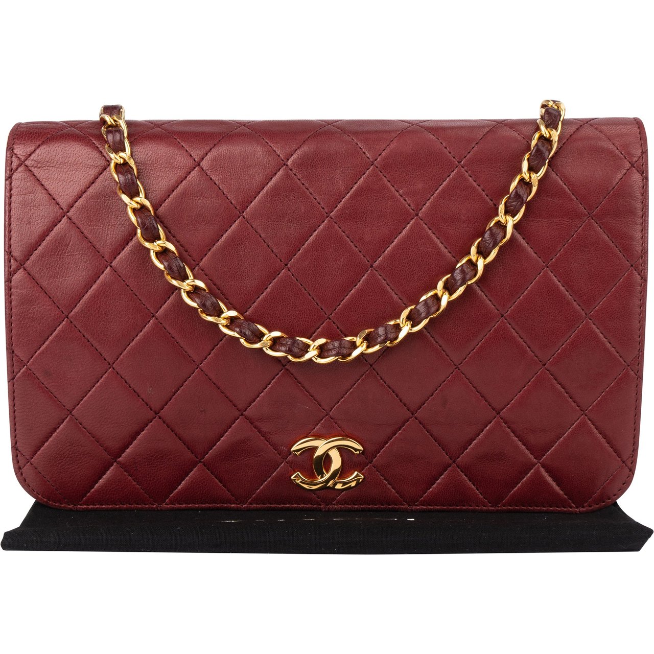 Chanel Chanel Quilted Lambskin 24K Gold Single Flap Shoulder Bag Divers