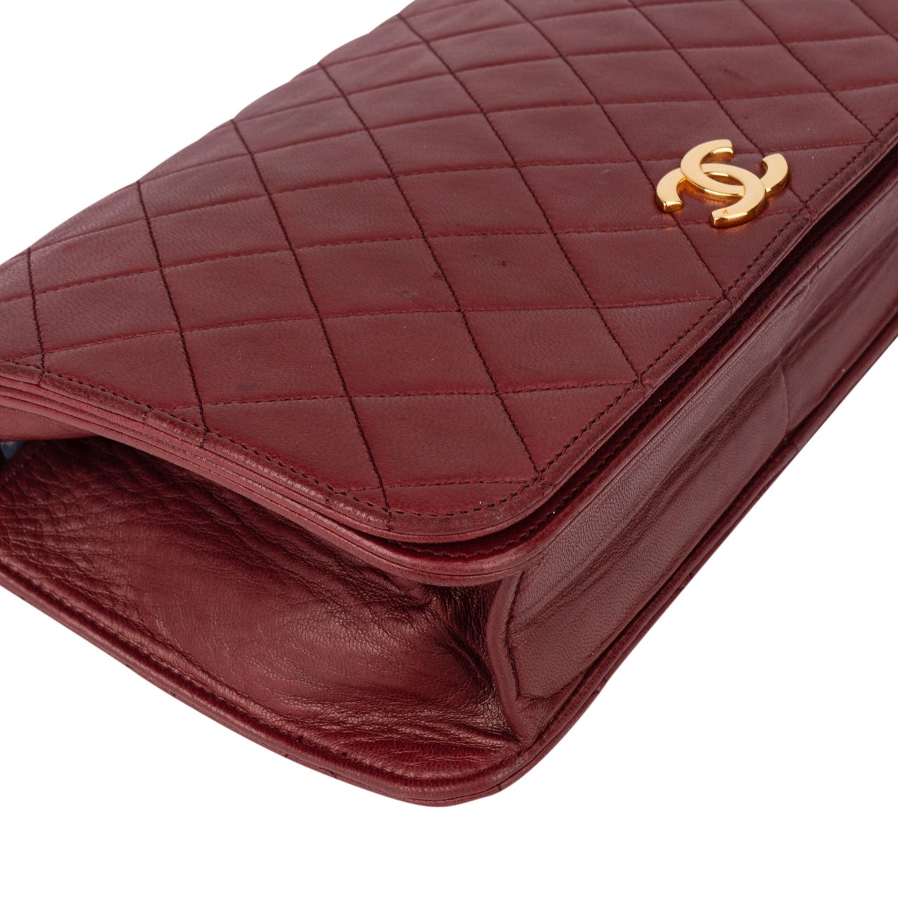 Chanel Chanel Quilted Lambskin 24K Gold Single Flap Shoulder Bag Divers