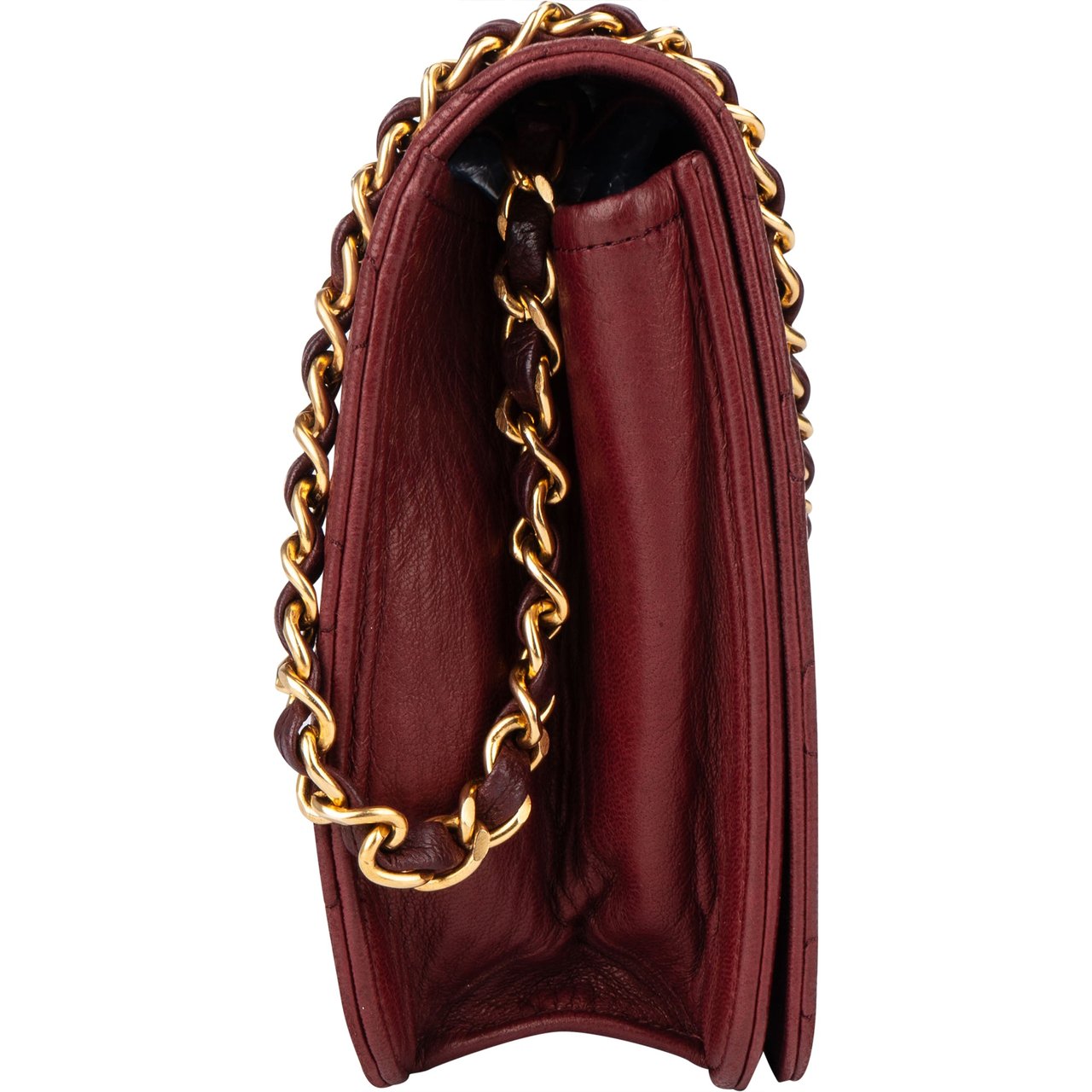 Chanel Chanel Quilted Lambskin 24K Gold Single Flap Shoulder Bag Divers