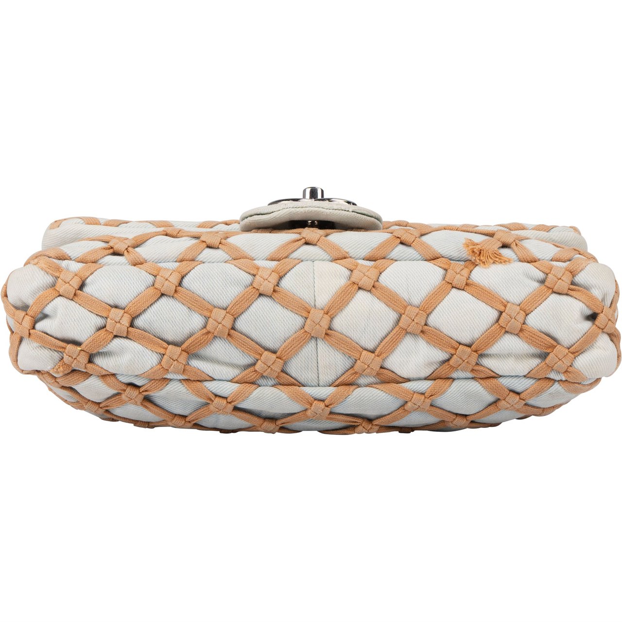 Chanel Chanel Denim Canebiers Single Flap Crossbody Bag Blauw