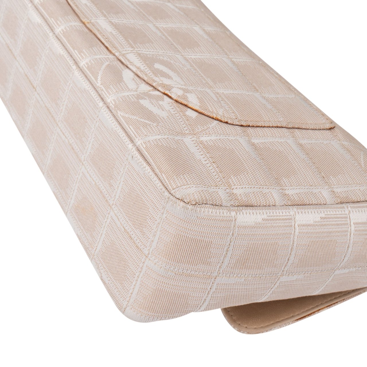 Chanel Chanel Travel Line Monogram Single Flap Crossbody Bag Beige