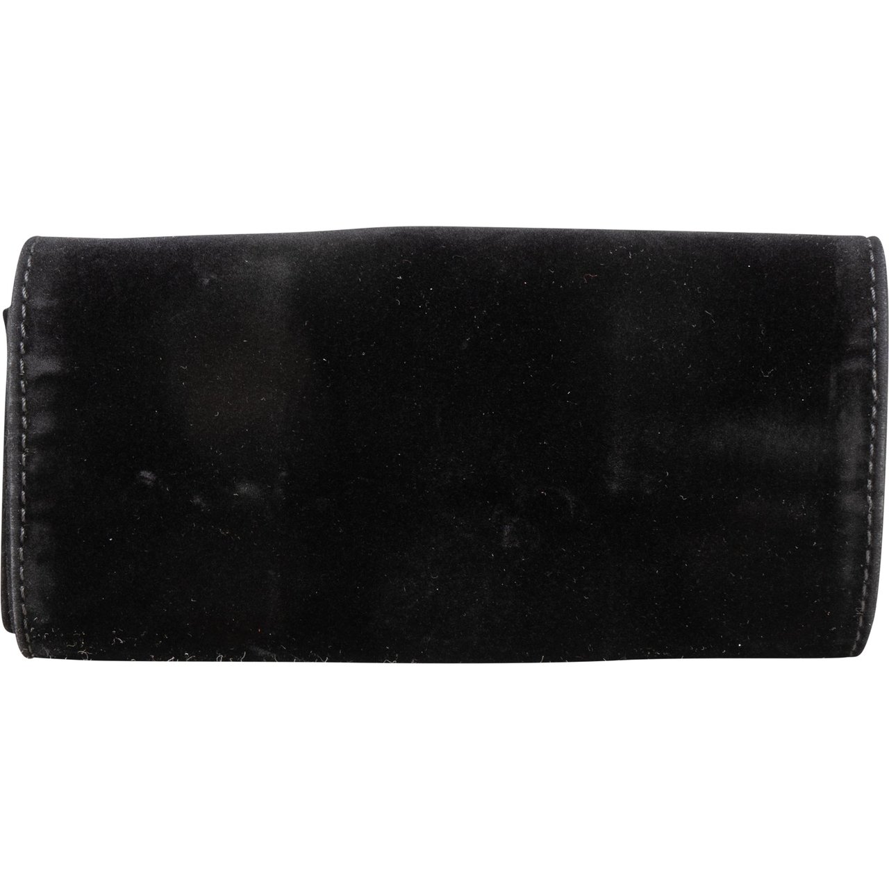 Chanel Chanel Noir Velvet 24K Gold Jewelry Pouch Zwart