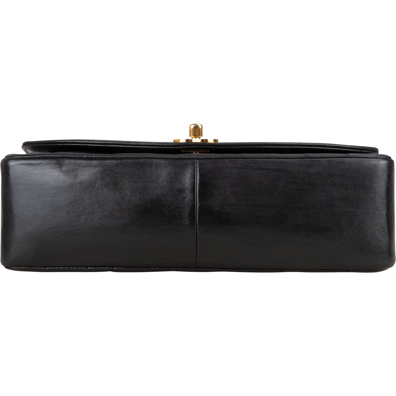 Chanel Chanel Quilted Lambskin 24K Gold Diana Medium Single Flap Crossbody Bag Zwart