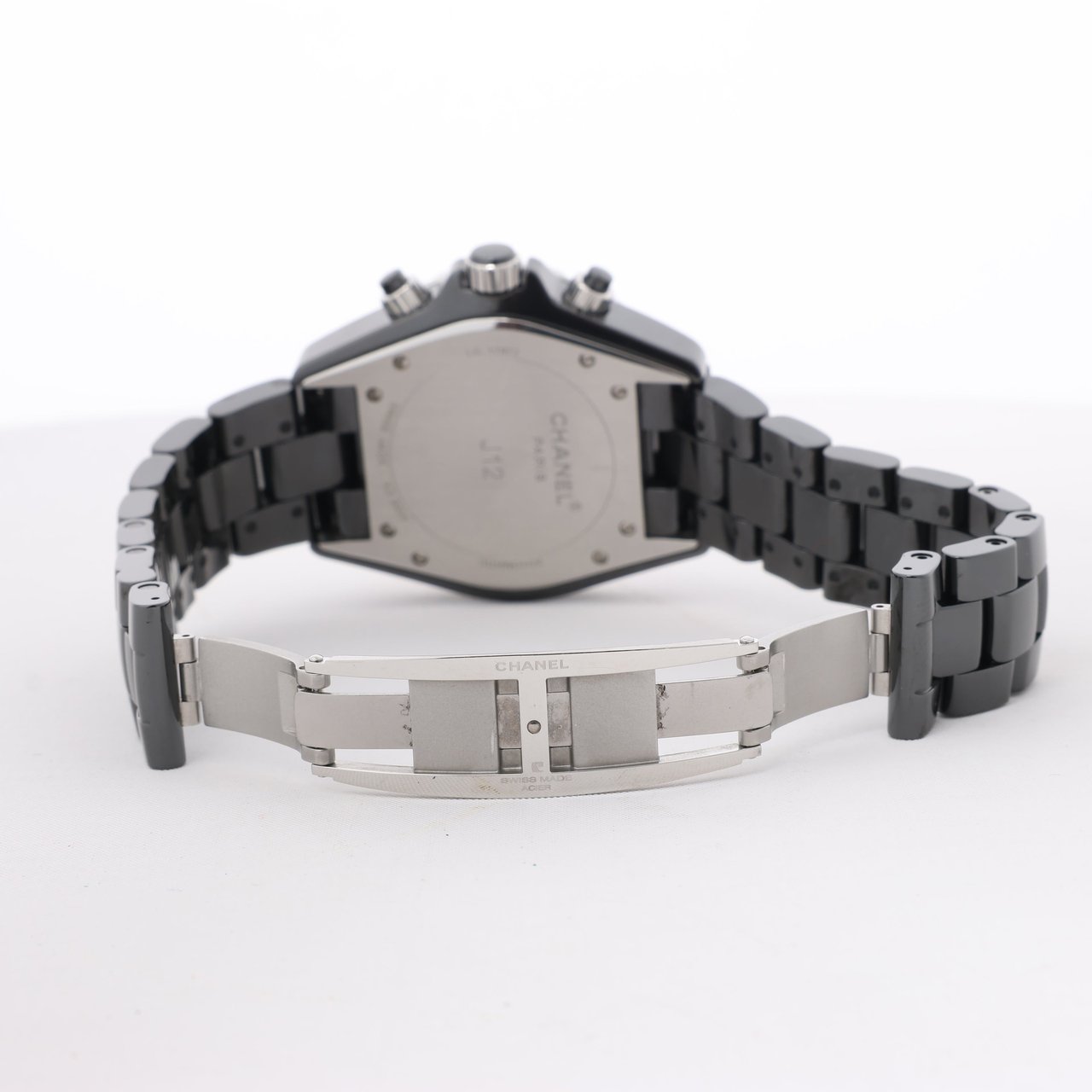 Chanel Chanel J12 H1009 I.G.17972 SS×CE AT Black Dial Watch Zwart