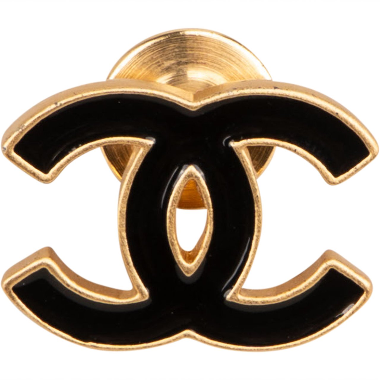 Chanel Chanel CC Emaille Mini Brooch Pin Goud