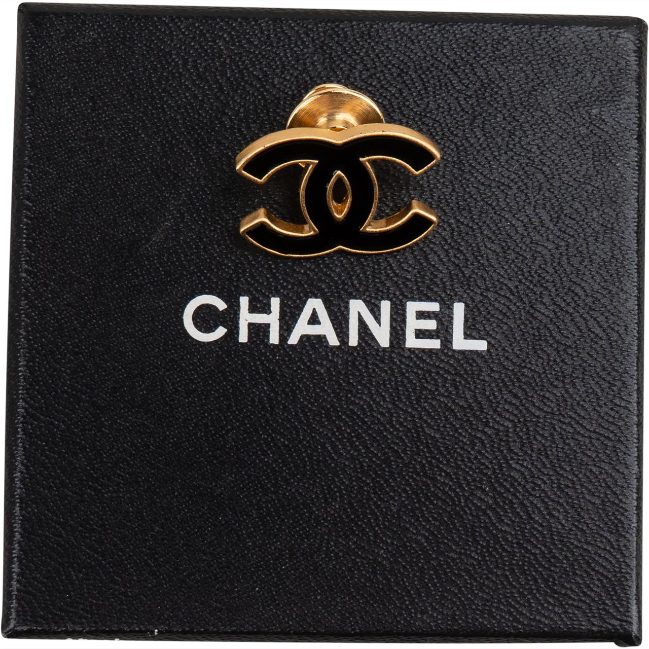 Chanel Chanel CC Emaille Mini Brooch Pin Goud