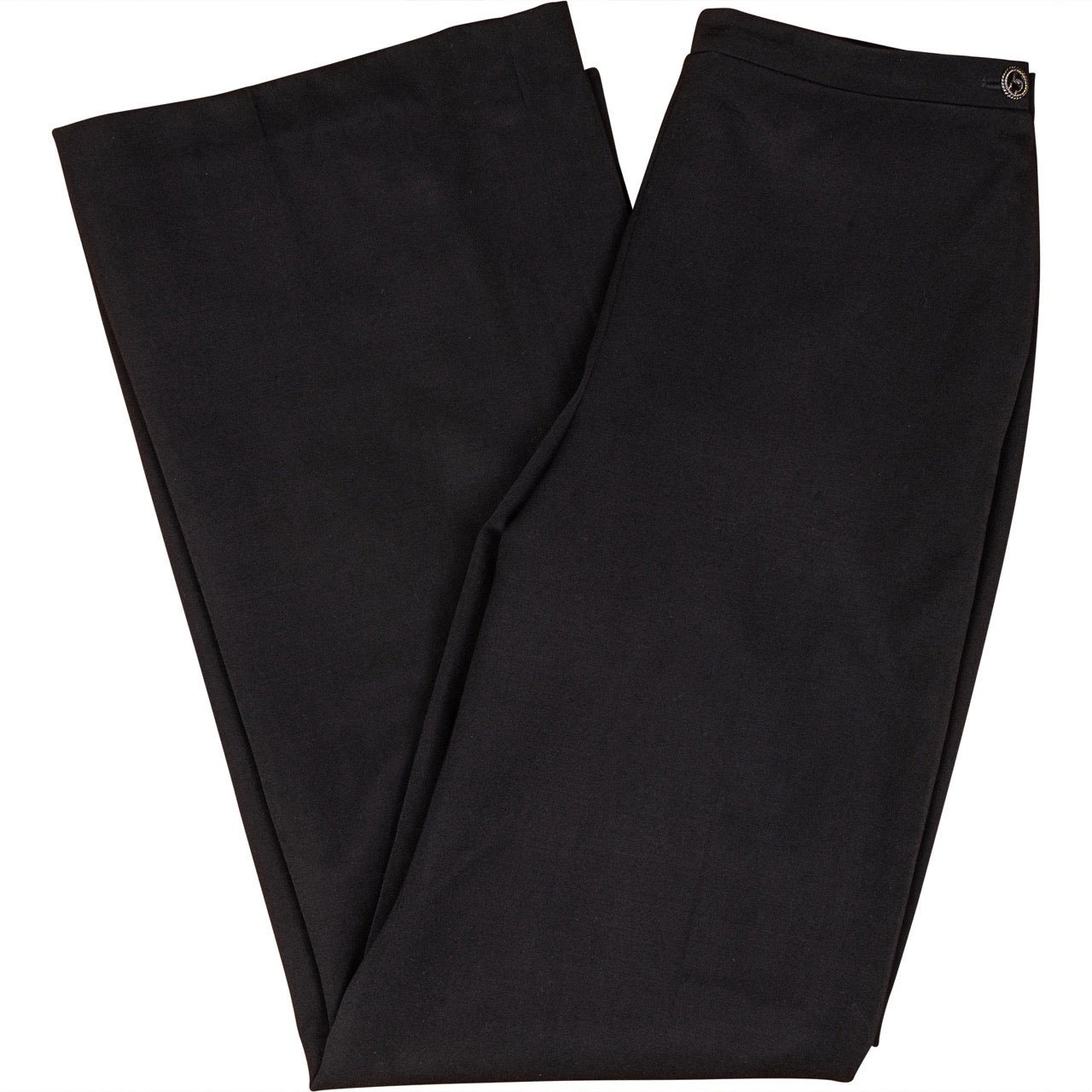 Chanel Chanel CC Noir Wool Pants (DE34 / FR36) Zwart