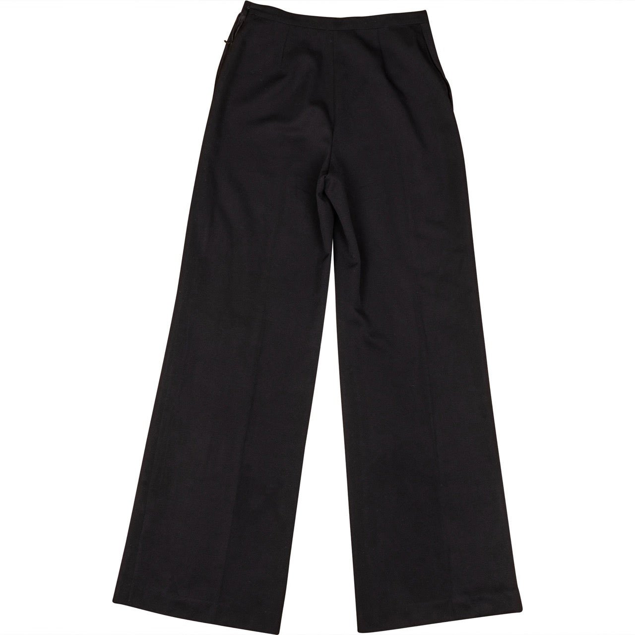 Chanel Chanel CC Noir Wool Pants (DE34 / FR36) Zwart