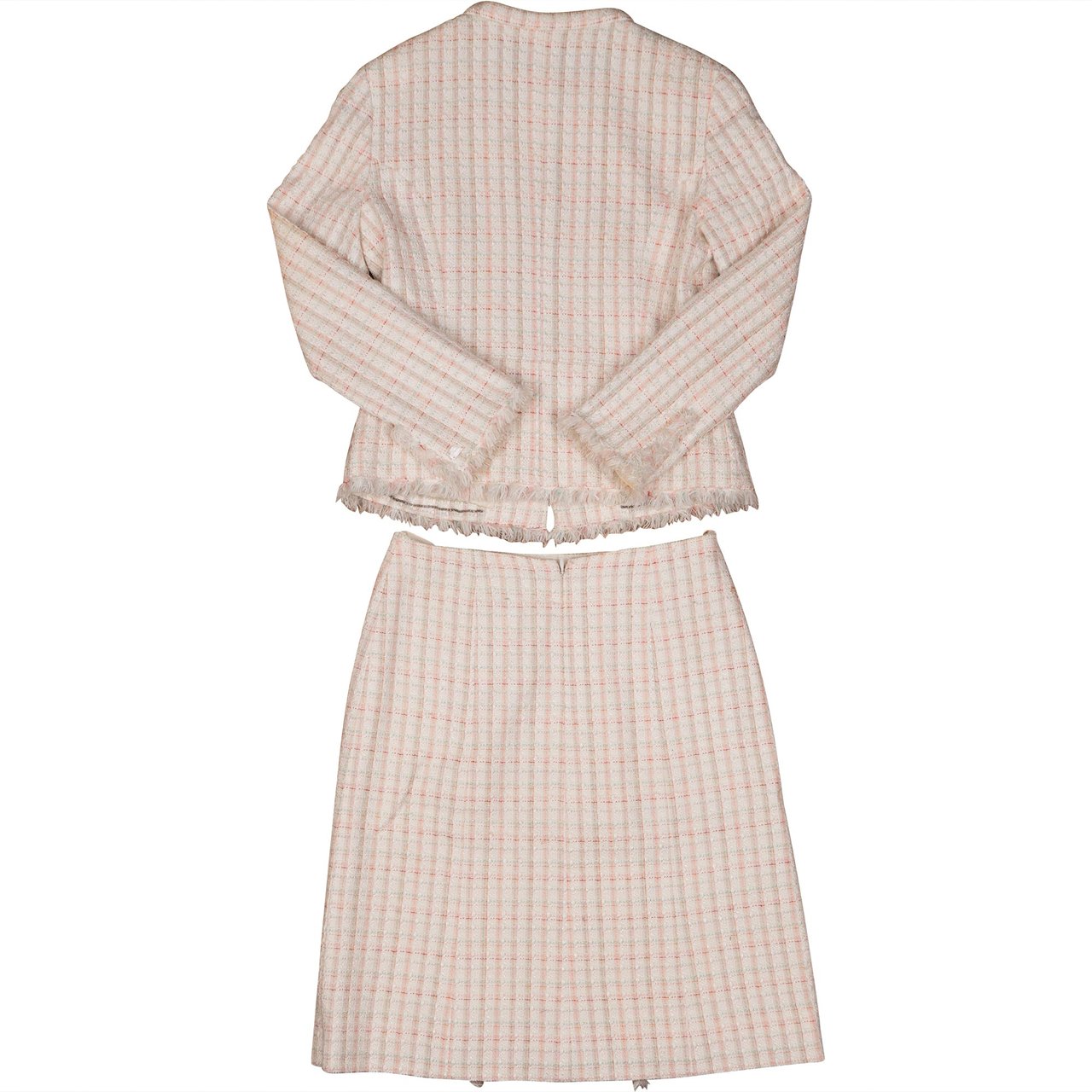 Chanel Chanel Multicolor Tweed Jacket Costume Set (DE34 / FR36) Beige