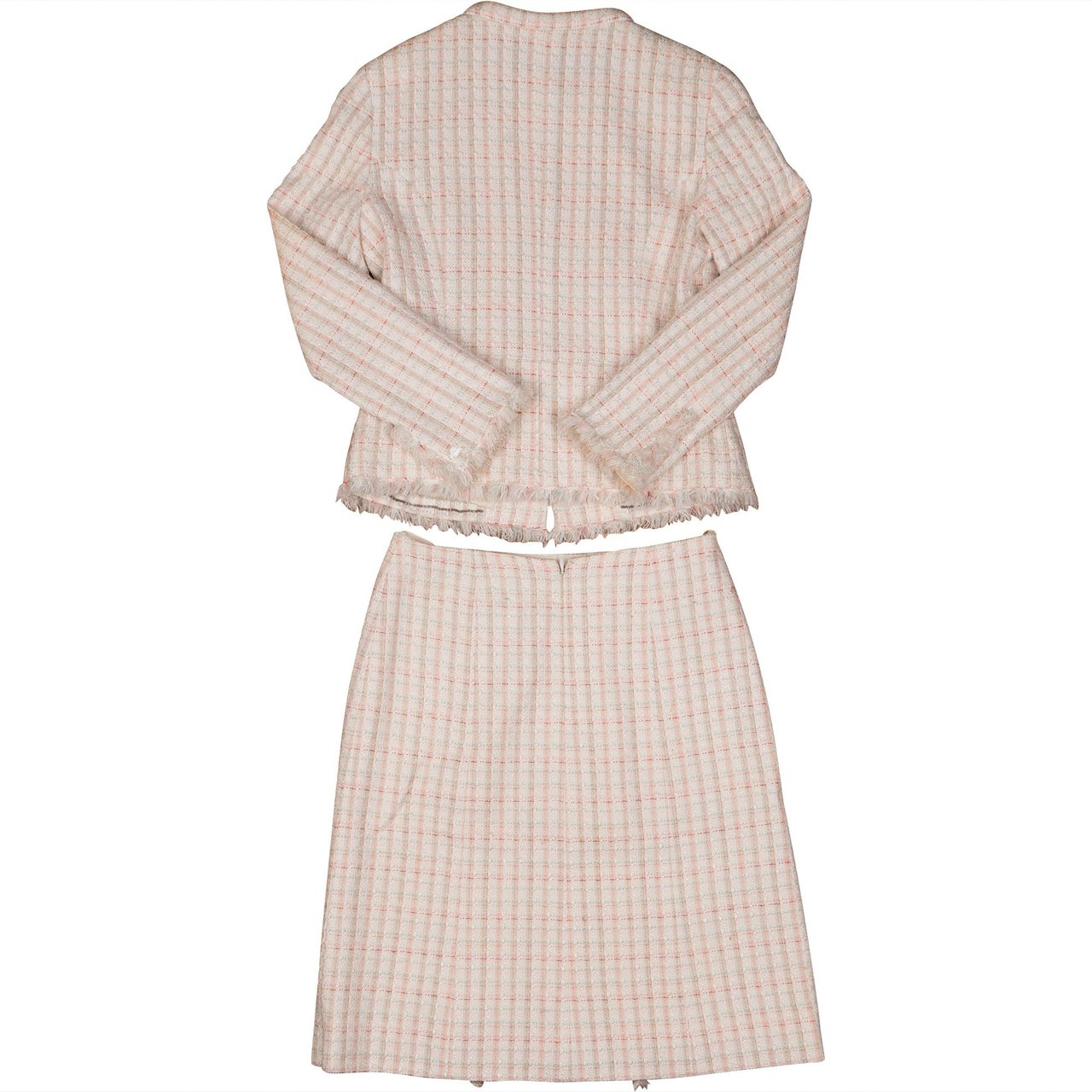 Chanel Multicolor Tweed Jacket Costume Set (DE34 / FR36) Wit