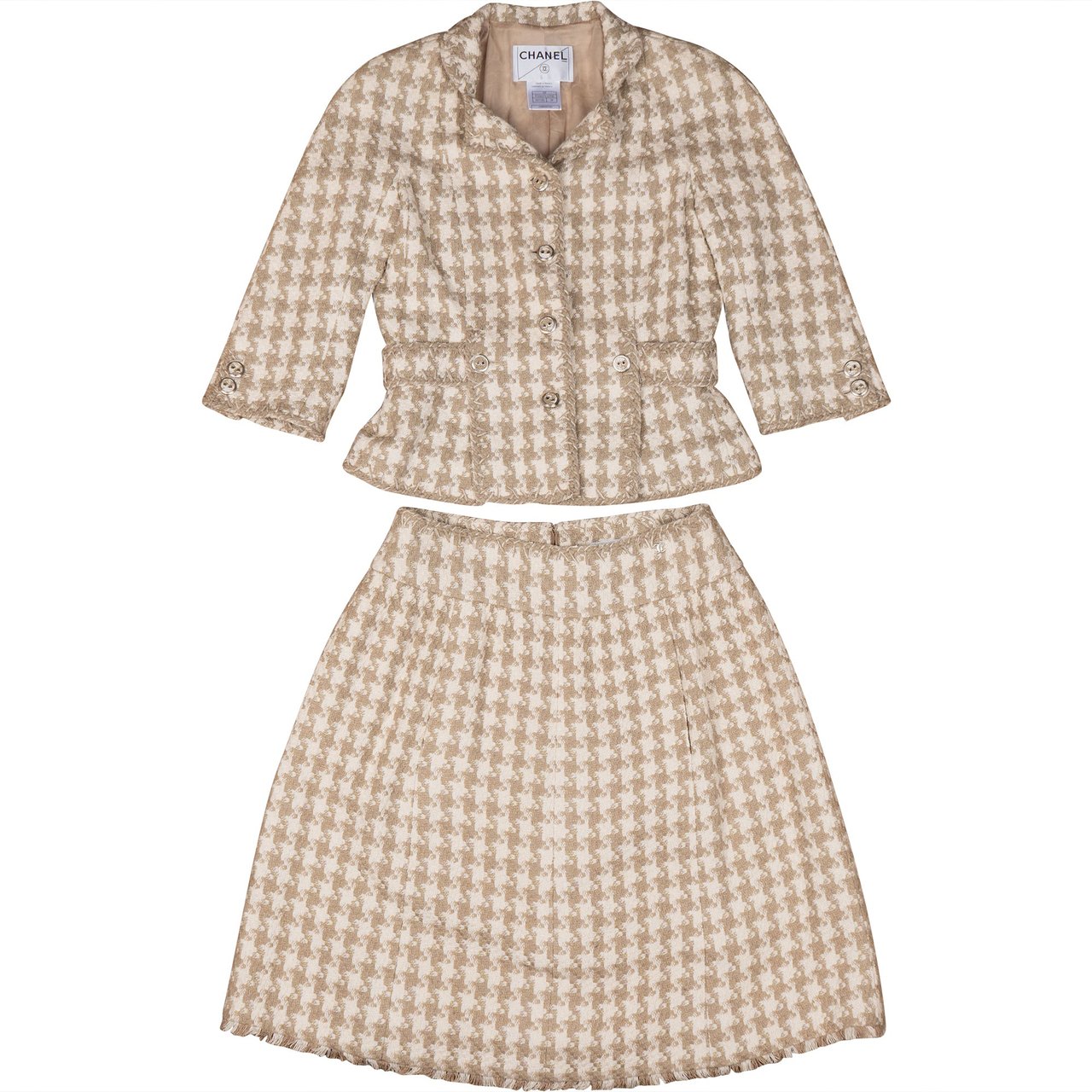Chanel Silk Tweed Jacket Costume set (D36-38 / FR38-40) Divers