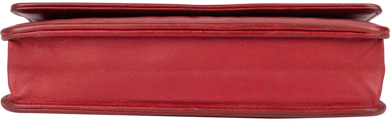 Chanel Chanel Camellia Embossed Leather Wallet on Chain Crossbody Bag Rood