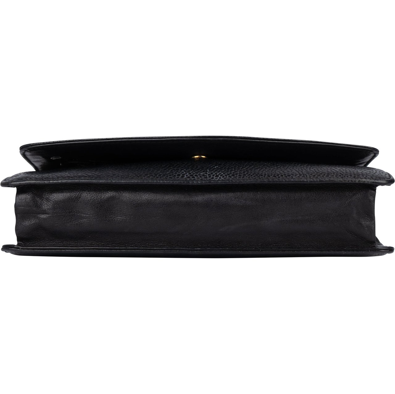 Chanel Chanel Caviar Leather Wallet On Chain Crossbody Bag Zwart