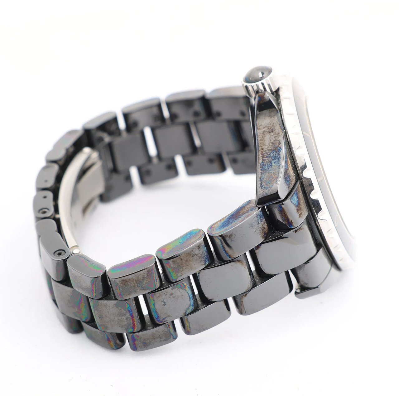 Chanel Chanel J12 H0685 CE×SS AT Watch with Black Dial Zwart