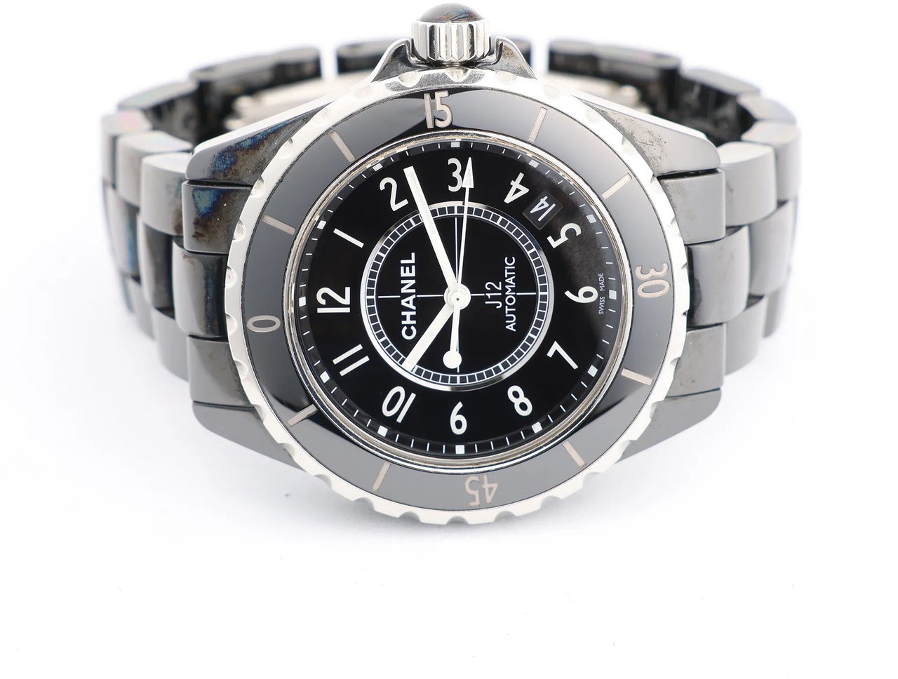 Chanel Chanel J12 H0685 CE×SS AT Watch with Black Dial Zwart