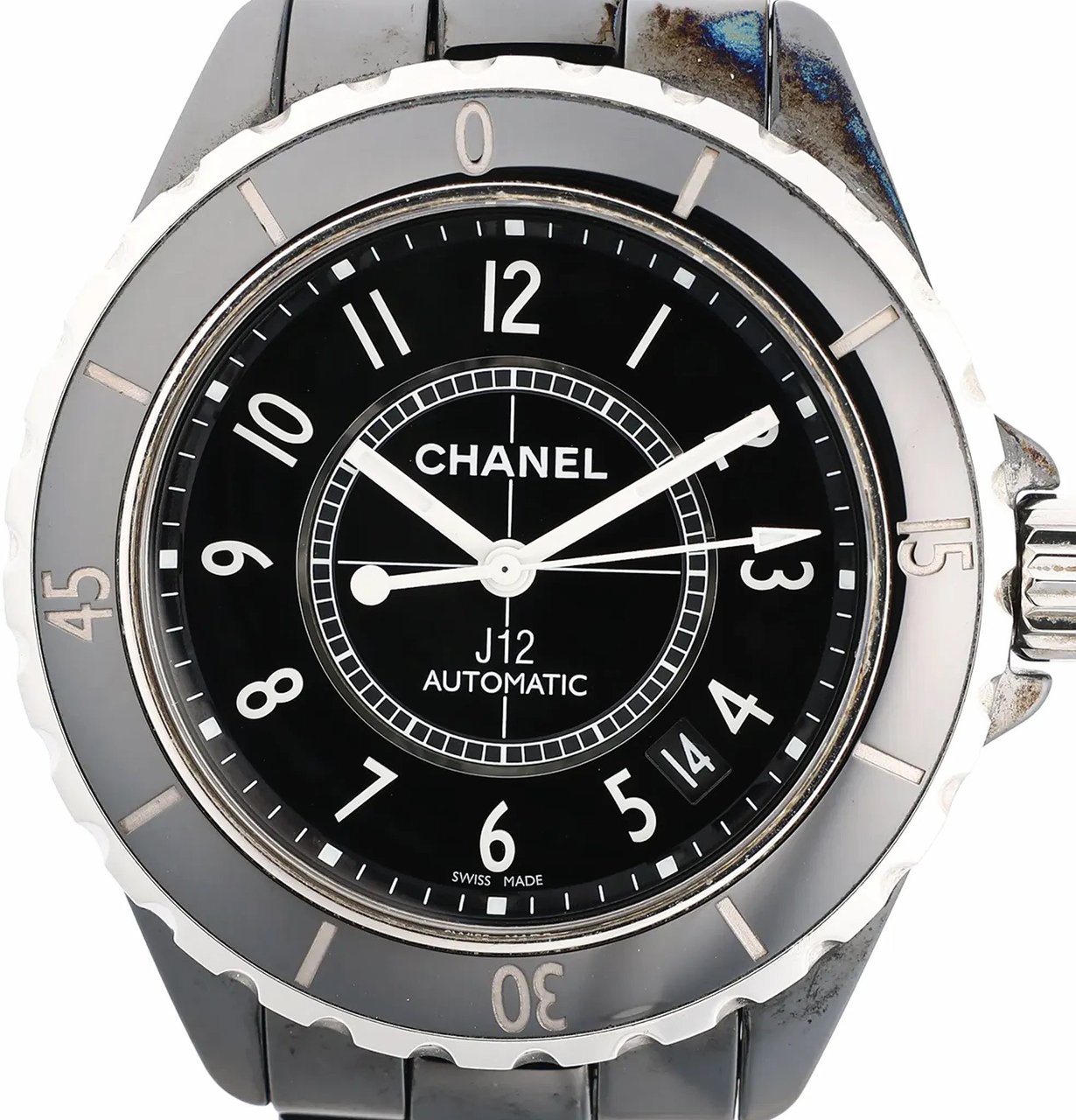 Chanel Chanel J12 H0685 CE×SS AT Watch with Black Dial Zwart