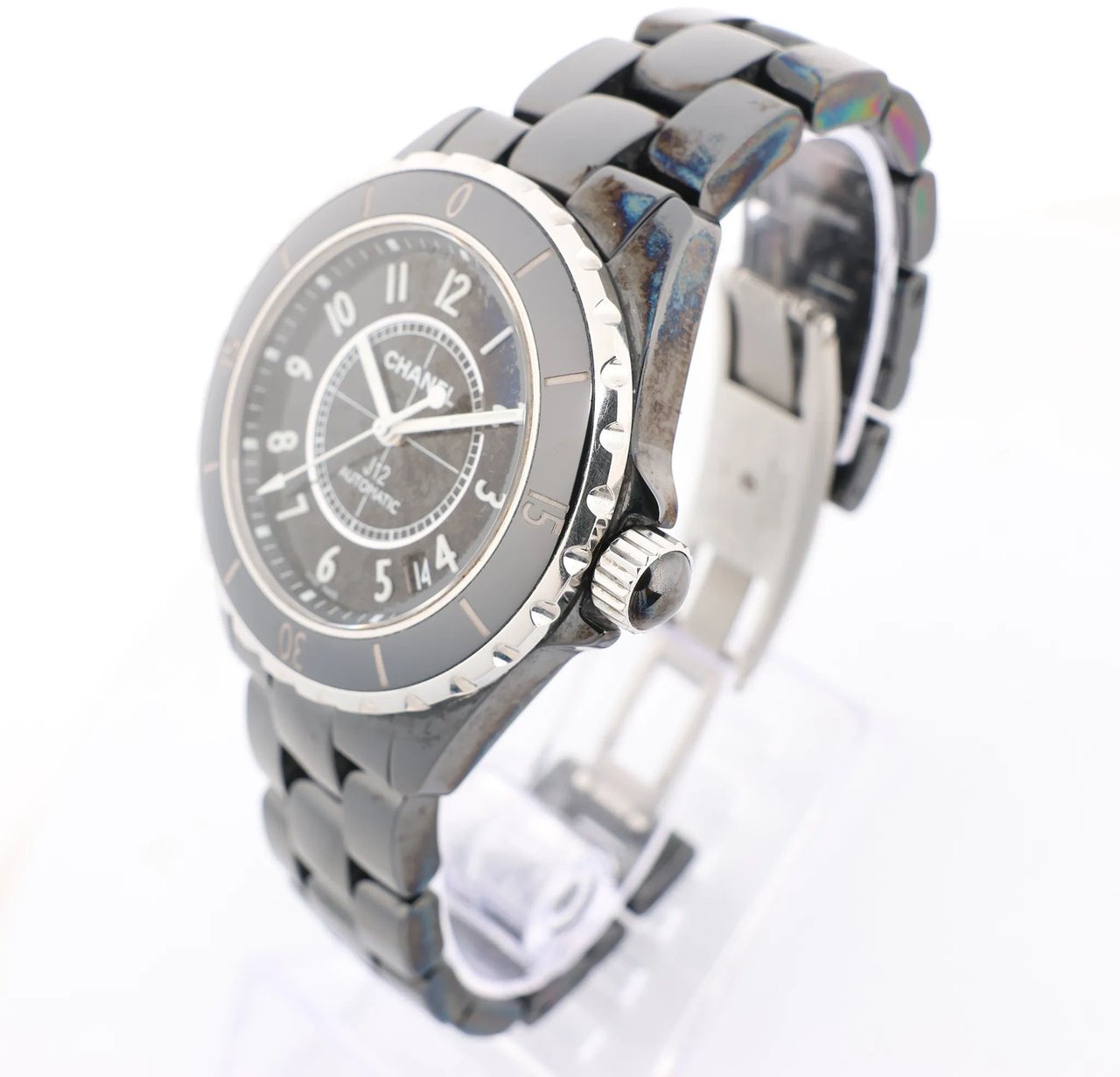 Chanel Chanel J12 H0685 CE×SS AT Watch with Black Dial Zwart